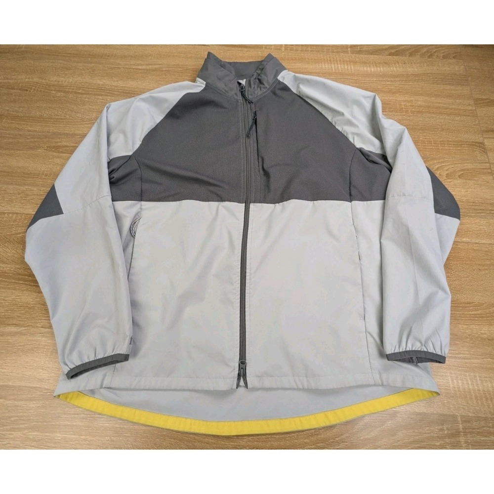 Bonobos Fielder Lightweight Full Zip Jacket Men's Size XL Gray White